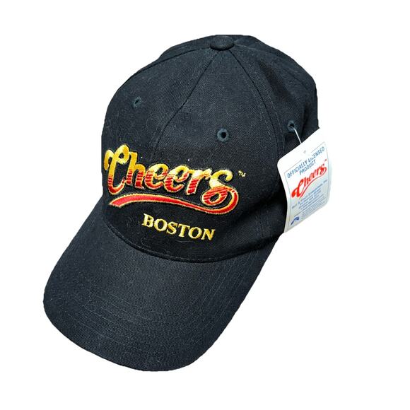 Vintage Cheers Boston Strapback Adjustable Hat Cap TV Show Dad Men Women Black - Picture 1 of 8